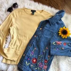 Vintage yellow Ralph Lauren sweater